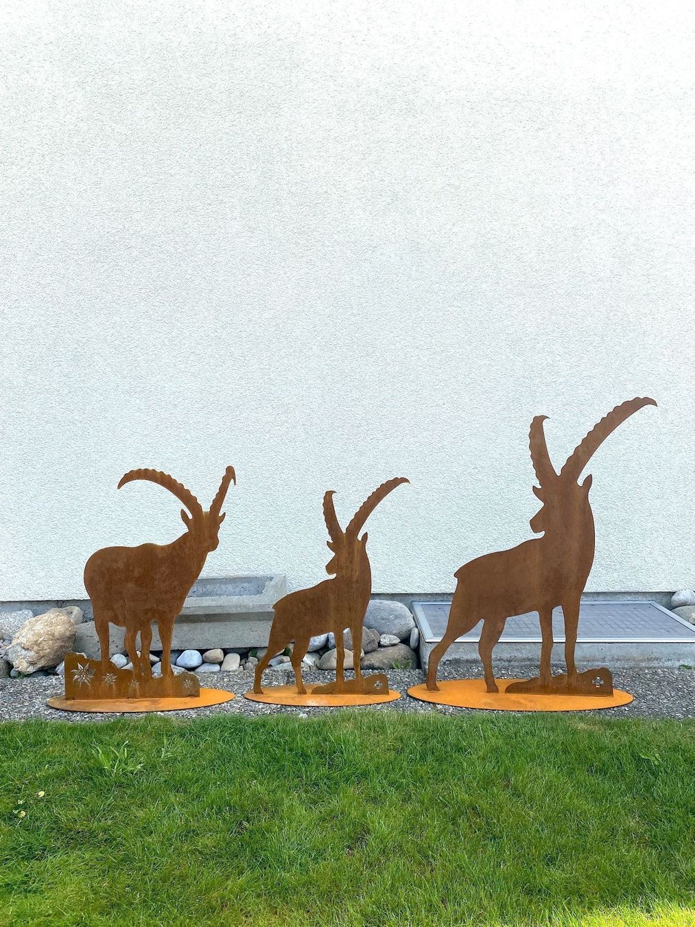 Statuette: Edelrost Steinbock, Steinbock aus Metall, Rostdeko, Deko – Nuovo (secondo la descrizione) da Honau venduto da Freude1234 5