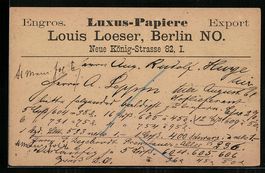 Berlin, Luxus-Papiere Louis Loeser, Neue