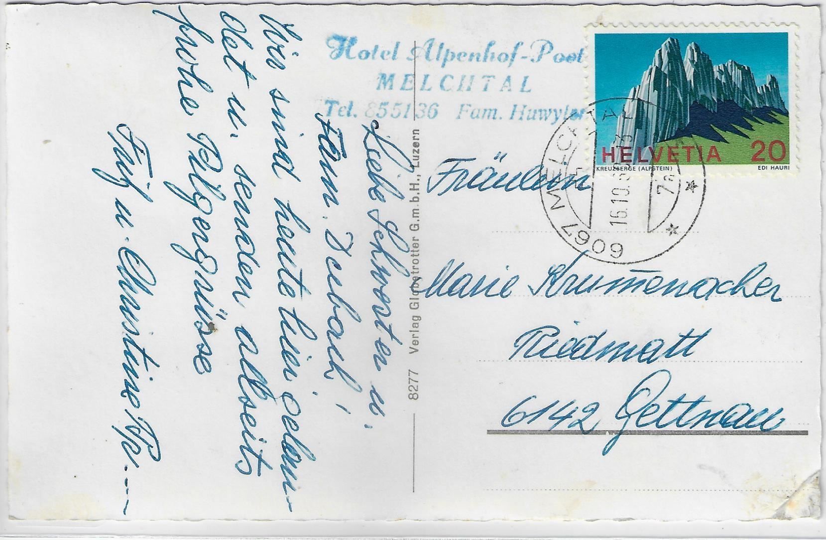 Cartes postales: Melchtal - Generalansicht – Antique à Ettingen par Kartenplanet 1