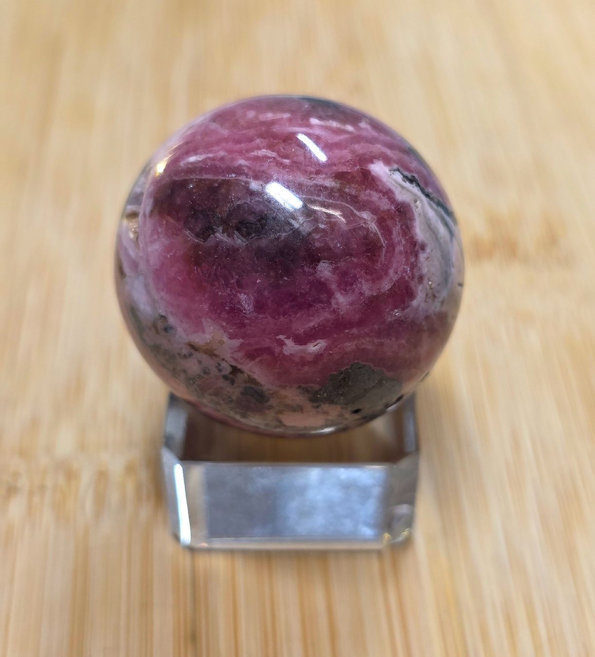 Mineralien & Heilsteine: Rhodochrosit Kugel C 32mm 57.7g – Neu und originalverpackt aus Matzingen von Shay_Crystalz