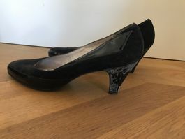 Elegante, schwarze Pumps BALLY, Vintage, Gr. 41