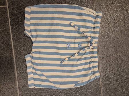 Baby shorts blau-weiss gestreift, sense organics, gr. 74