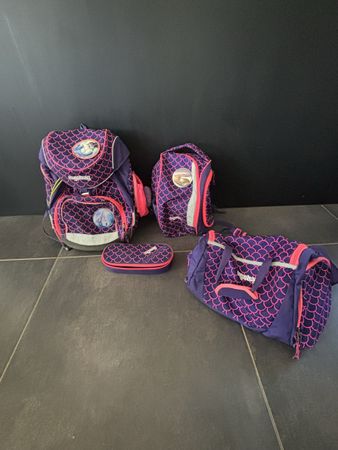 Ergobag Set Mermaid Edition Schoolbag + 2 Sports Bag + Case