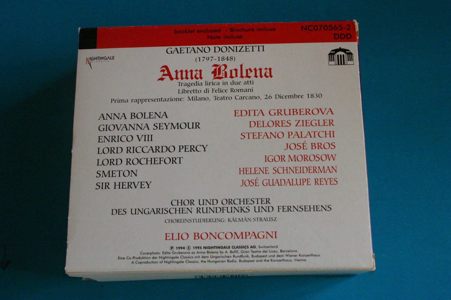 CDs: DONIZETTI ANNA BOLENA – Gebraucht aus Winkel von Gallica 1
