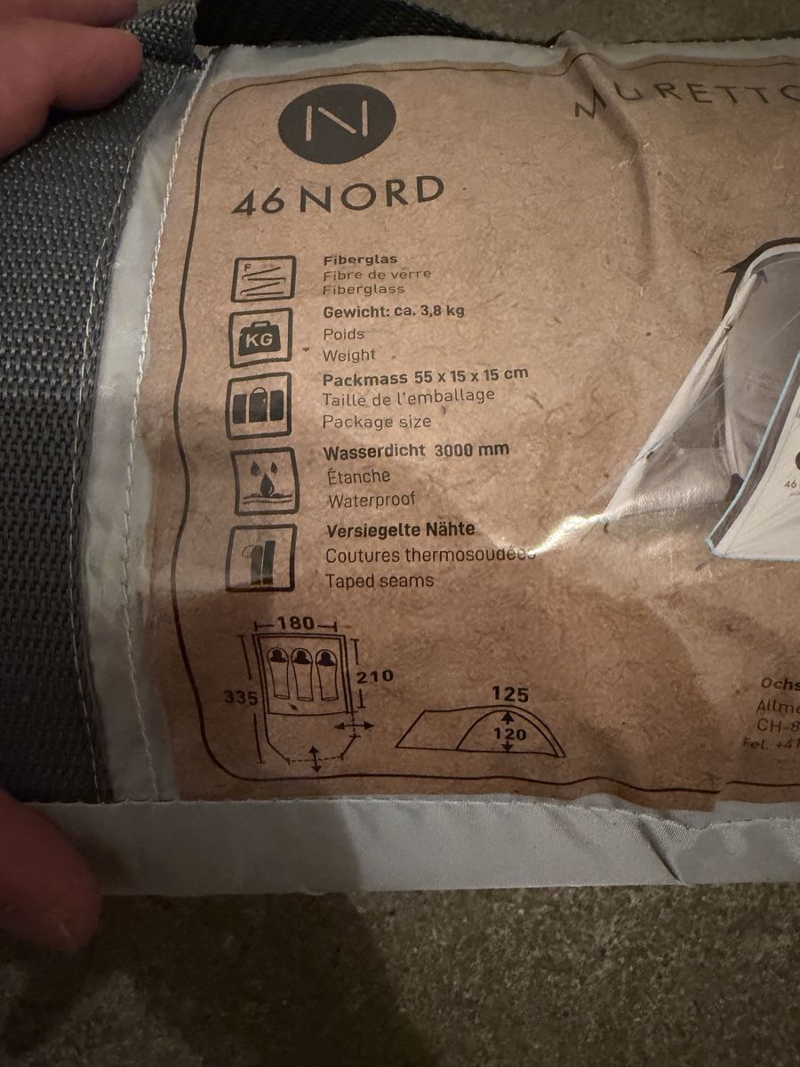 46 Nord Zelte: 46 Nord Muretto 3 – Neu (gemäss Beschreibung) aus Basel von mahatmaganja 1