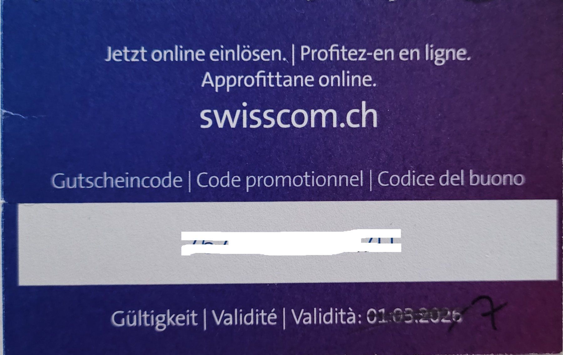 Swisscom Gutscheine: Swisscom 300 Fr Geschenkgutschein – Neu (gemäss Beschreibung) aus Elfingen von Alpha100 1