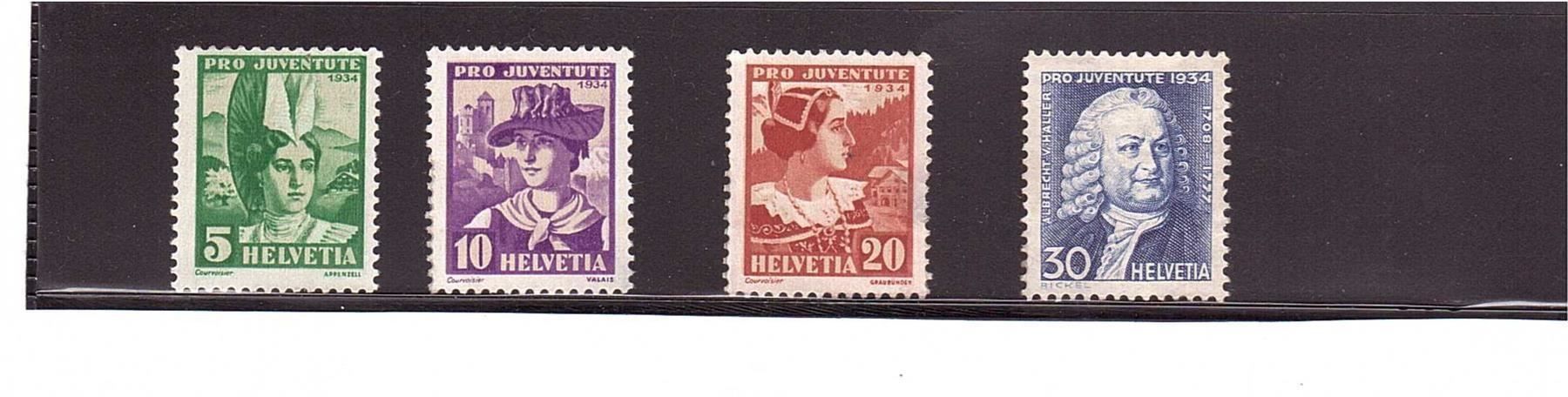 Alle Briefmarken: 1934  PJ Trachten – Gebraucht aus Rheinau von loxis