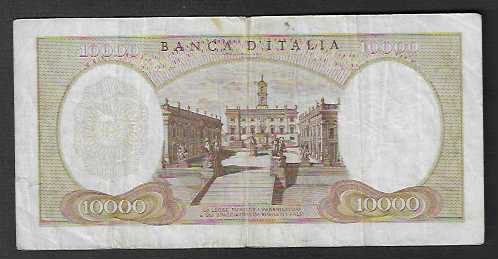 Banconote: Italien  -   10.000  Lire  Gebraucht – Usato da Gordola venduto da coinsandnotes 1