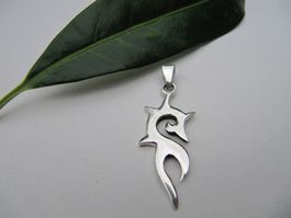 Wundervoller Ketten Anhänger Tribal 925er Sterling Silber