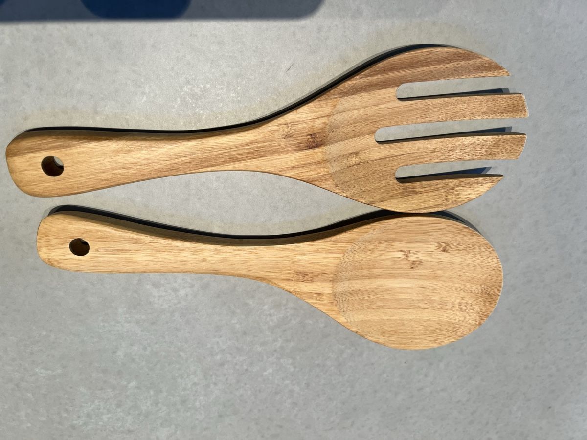 Set di posate: Salatbesteck Holz Bambus – Usato da Eglisau venduto da yd55