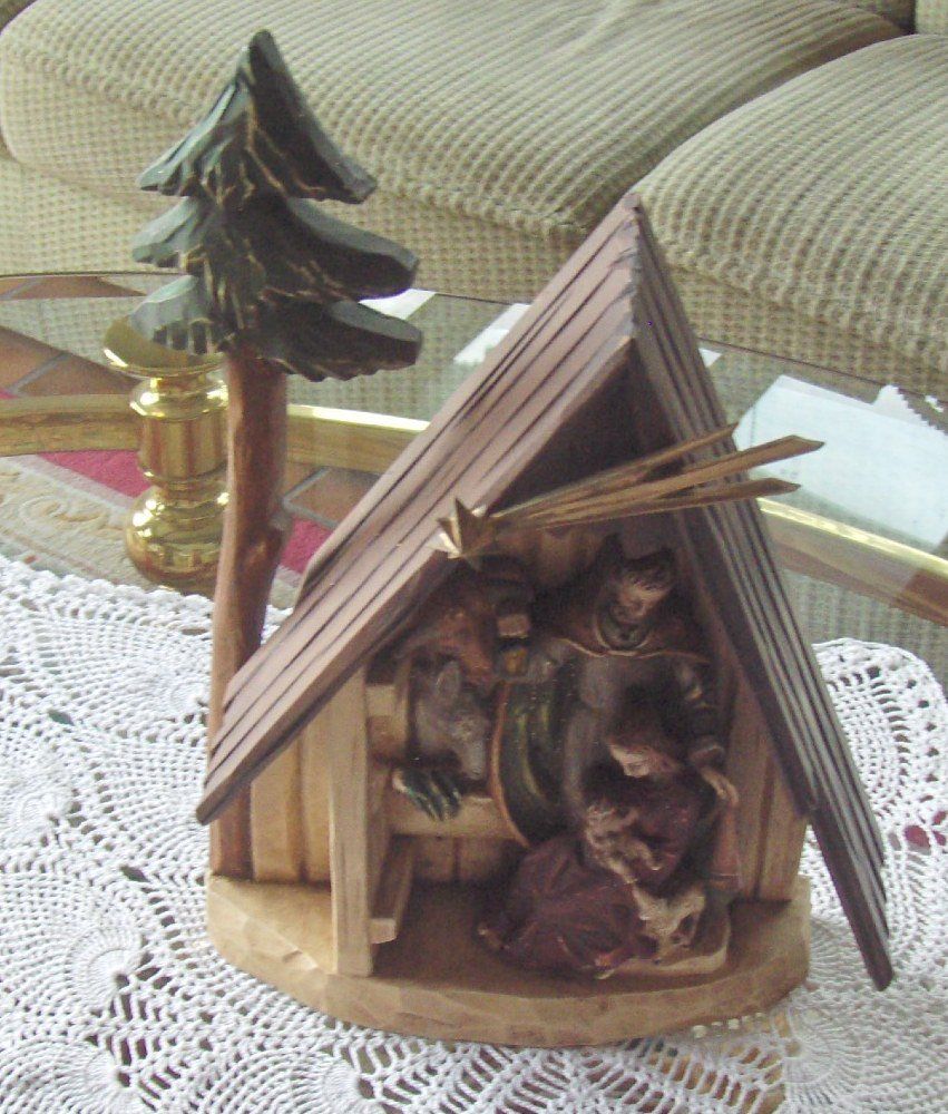 Alle Dekorationen: Weihnachtskrippe komplett mit Figuren – Gebraucht aus Eschenbach von Alicekunst 2