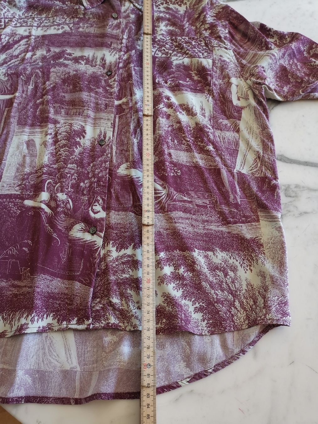 Camicette: Parentis Seidenbluse mit Druck, oversized  – Usato da Uerikon venduto da pink_flamingo 7