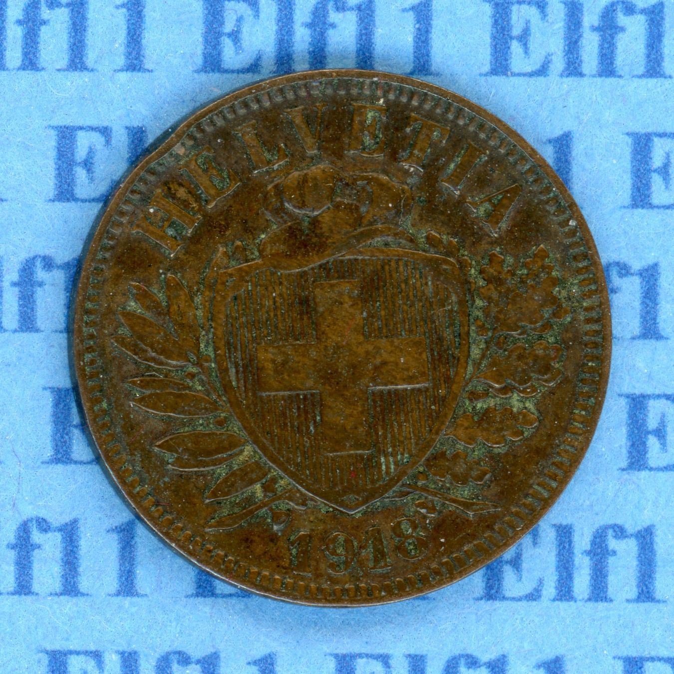 Tutti le monete: CHF___0.02 1918 ss-vz 2 Rappen – Usato da Widnau venduto da Elf11
