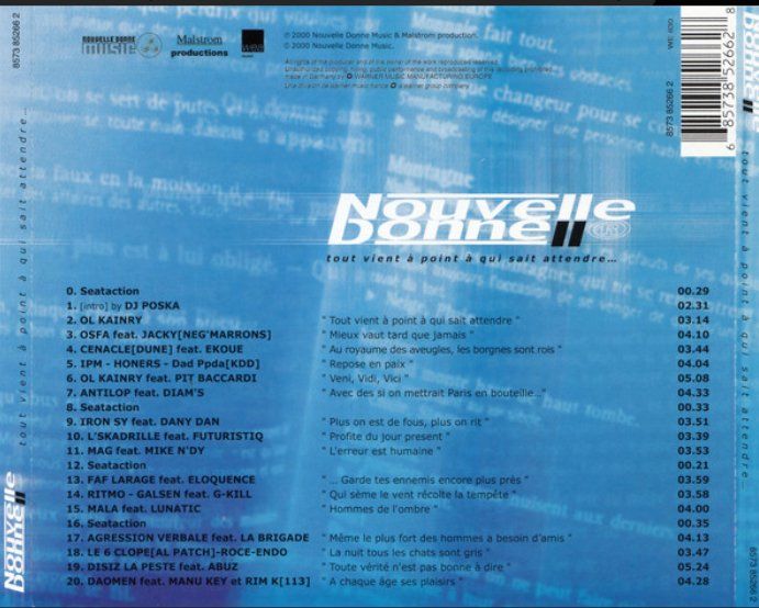 CD: CD - Nouvelle Donne II -  Compilation Rap Français – Usato da Etoy venduto da vin_hss9 1