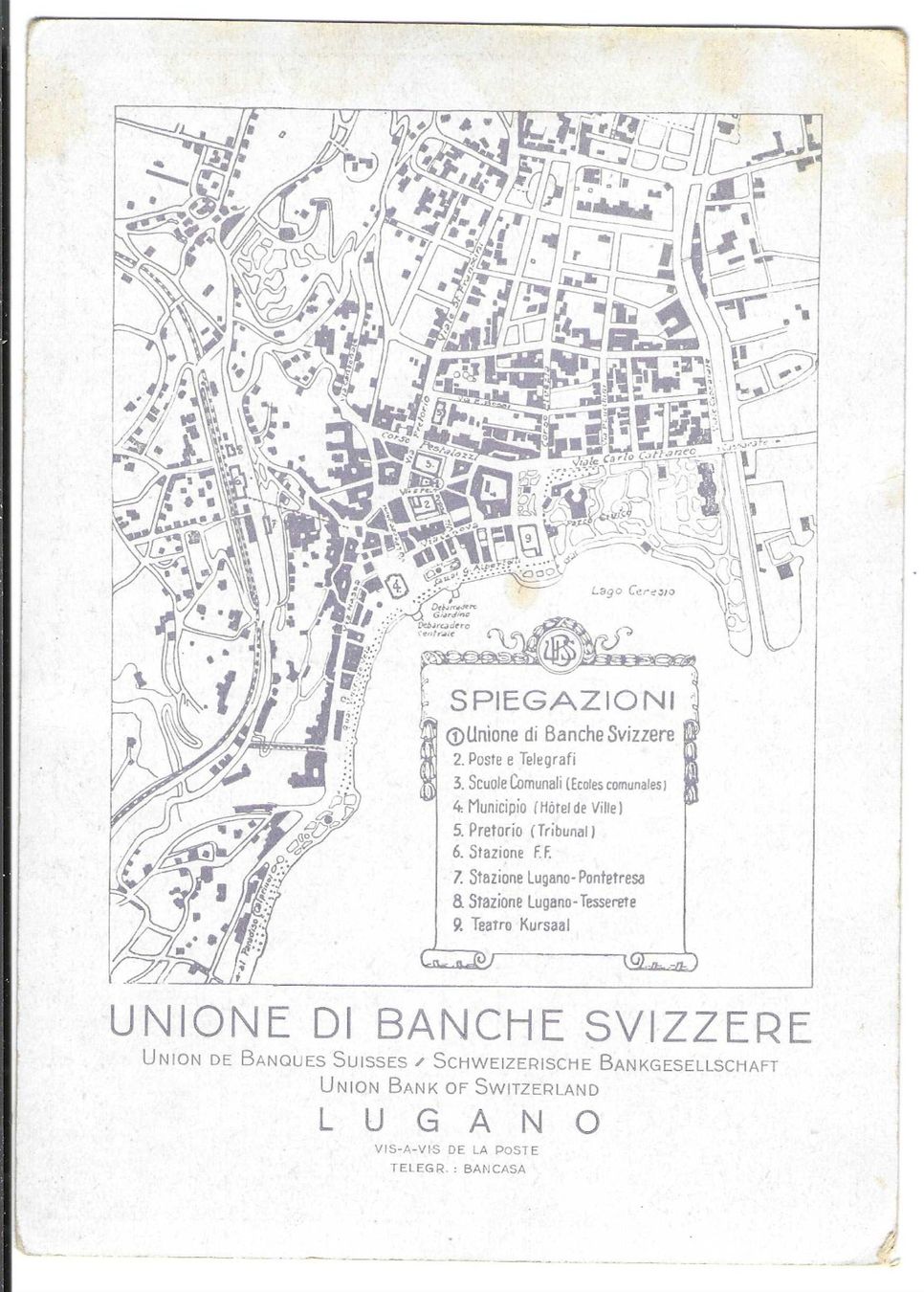 Cartoline postali: Lugano, Werbekarte, – Nuovo (secondo la descrizione) da Wildhaus venduto da Brunphil 1