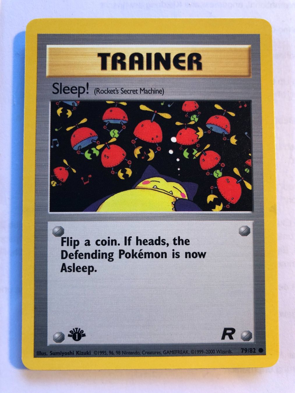 Sammelbilder & Trading cards: Sleep! 1st Team Rocket - MINT - ab 1.- – Gebraucht aus Giubiasco von dan_pr8b