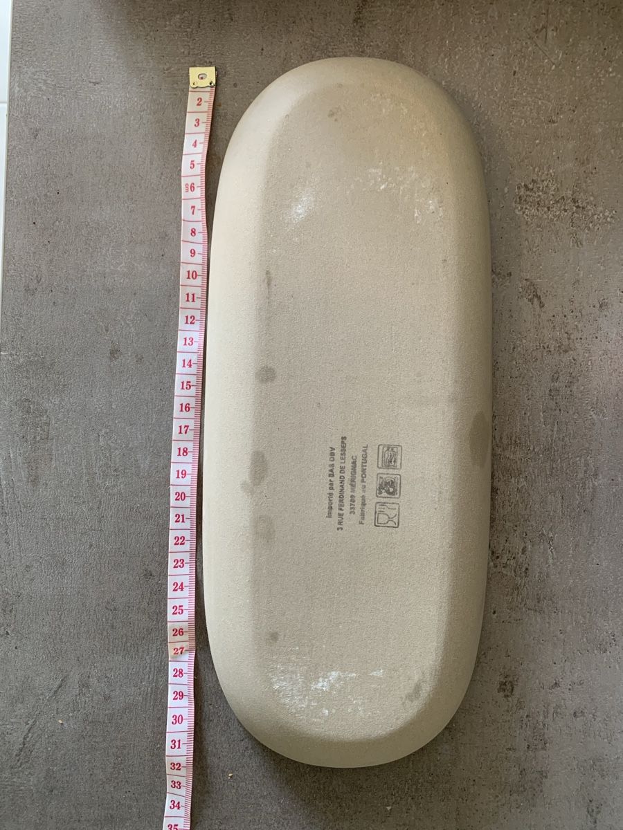 Piatti di portata: Plat en céramique blanc et gris – Nuovo (secondo la descrizione) da Genève venduto da rez_c6c6 2