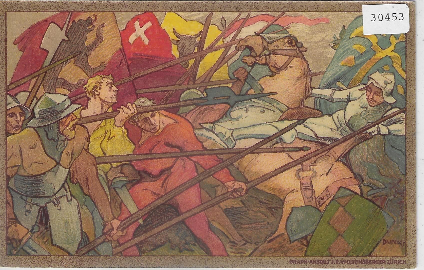 Cartoline postali: Burgunderkriege Bundesfeier 1911 – Usato da Ettingen venduto da Kartenplanet