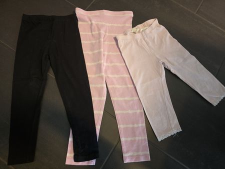 3 Leggings Set Mädchen Grösse 110-116 
