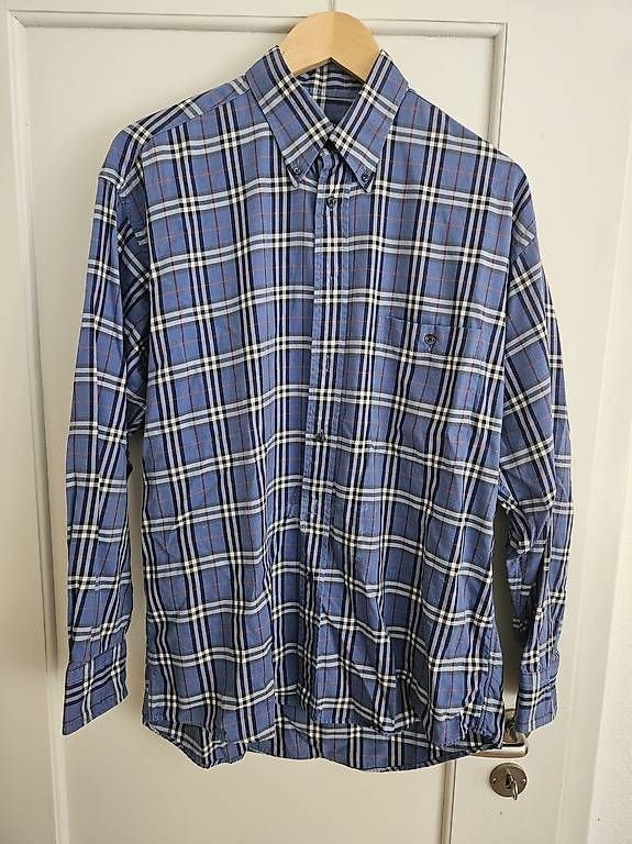 Camicie: Burberry Hemd original  Karo blau, Gr. M – Usato da Zürich venduto da Elena231