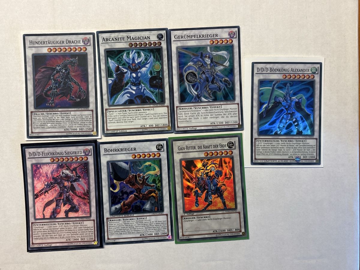 Yugioh Carte collezionabili: Yugioh Synchro Paket 7X Super Rare – Usato da Speicherschwendi venduto da YugisKartenKammer