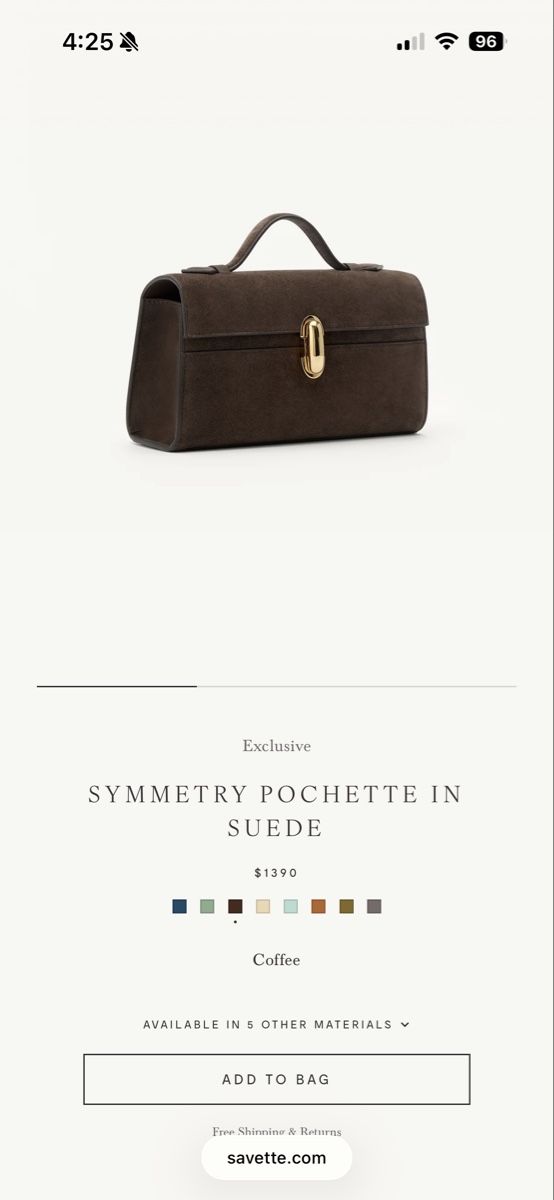Borse da donna: Savette simmetry pochette in brown suede – Nuovo (secondo la descrizione) da St. Gallen venduto da ott_f827 8