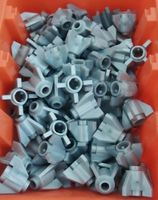 Lego 20x Raketenuntensil Spitze / Düse (4588), silber