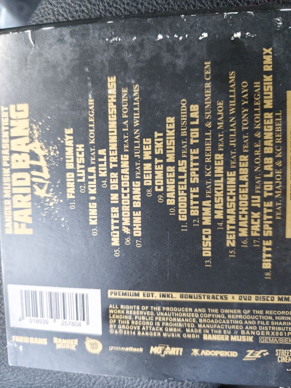 CD: Farid Bang Killa Premium Edit CD DVD + MMA Disc – Usato da Gersau venduto da cyo_zl99 1