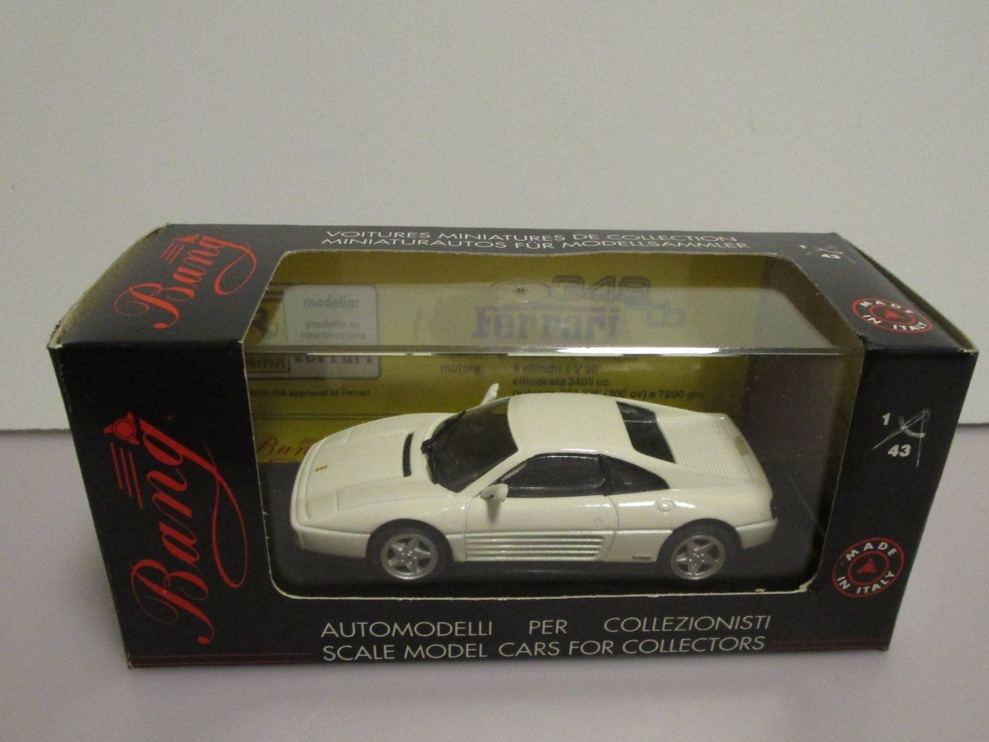 Ferrari Modellini d'auto: BANG FERRARI FERRARI 348TB - 8006 – Nuovo e nell'imballaggio originale da Chêne-Bourg venduto da breno56