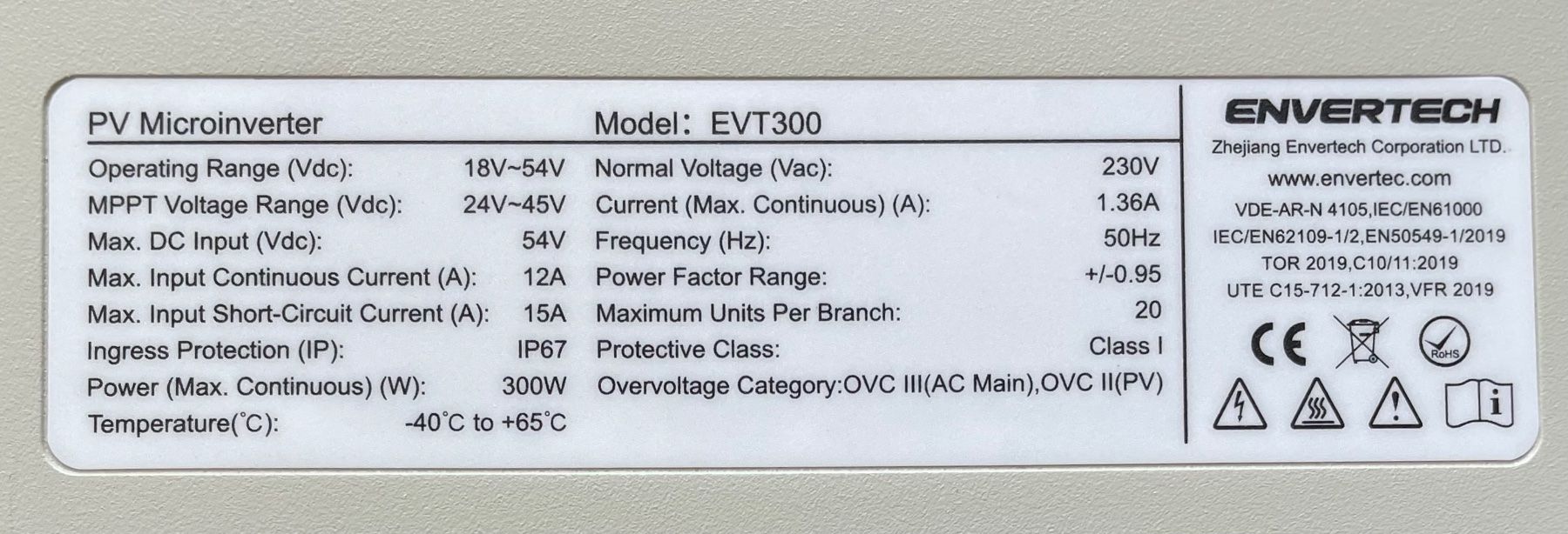 Inverter: Envertech-EVT300 Modulwechselrichter 300W – Difettoso da Mauren TG venduto da Georgie 2