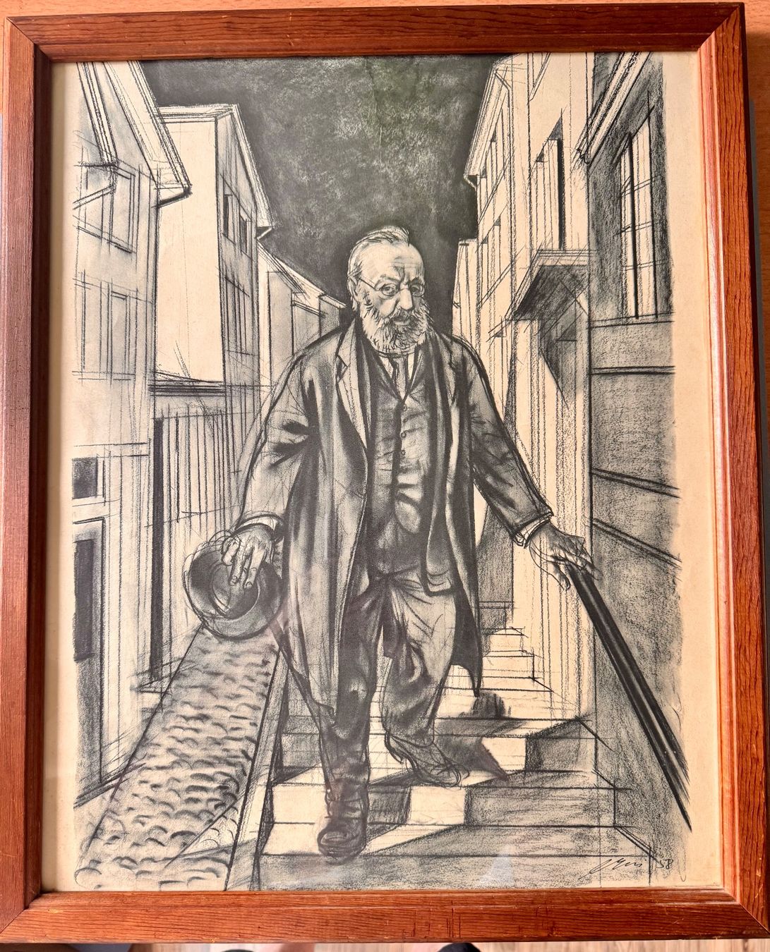 Grafica & Litografie: Gottfried Keller. Lithographie. Gerahmt – Usato da Hermetschwil-Staffeln venduto da Mobile2013