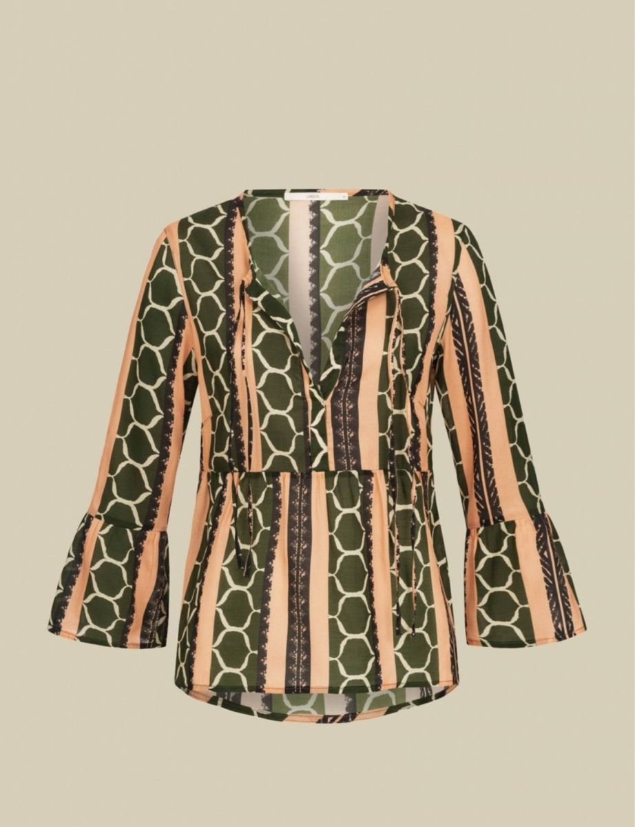 Top: Bluse Print Ethno Dark Olive, Lanius – Nuovo (secondo la descrizione) da Zürich venduto da Ju777
