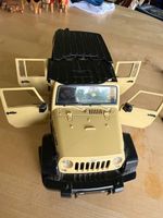 Jeep Rubicon Spielzeugauto beige/schwarz sehr guter Zustand
