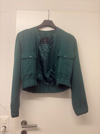 Damenblouson Mango, Gr. L, dunkelgrün
