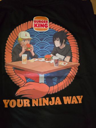Naruto Burger King Shirt, Neu, Grösse L, Anime Manga Top!...