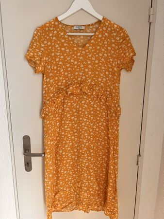 Damen Kleid gelb geblümt Grösse XS guter Zustand