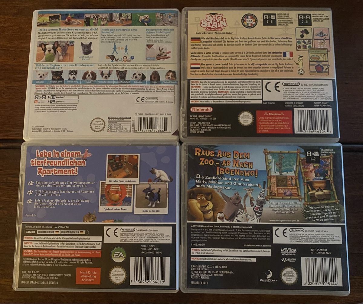 Giochi: 4x Nintendo DS & 3DS Spiele Bundle Sims Nintendogs 🐶 – Usato da Kirchberg BE venduto da swiss_slab 1
