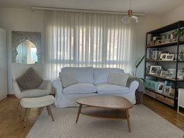 Schlafsofa weiss mit Bettfunktion gebraucht guter Zustand