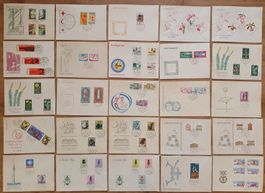 Lot DDR 48 FDC/Bedarfsbriefe, alle FDC nach Riehen gesendet