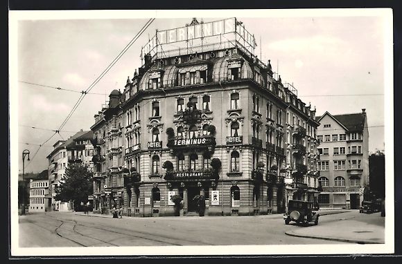 Ansichtskarten: Winterthur, Hotel Terminus am Bahnhofpla – Gebraucht aus Berlin von bartko-reher