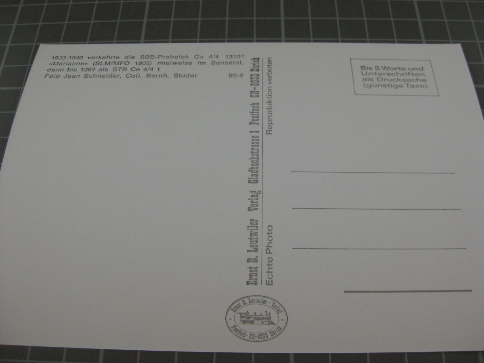Cartoline postali: AK Flamatt Laupen mit Zug – Nuovo (secondo la descrizione) da Malters venduto da Marosko 1