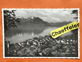 1956 Gersau mit Buochserhorn u. Pilatus, Vierwaldstättersee!