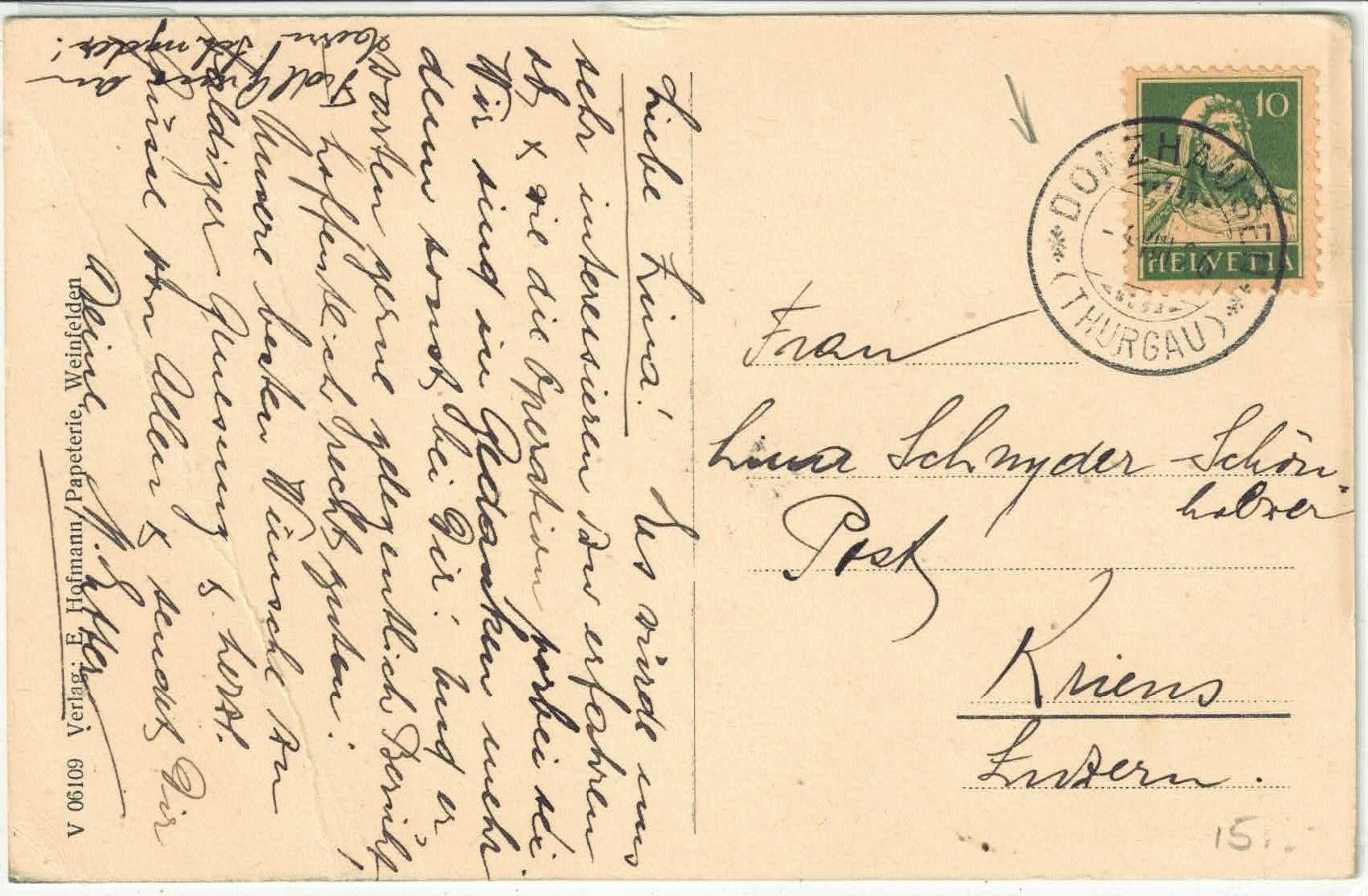 Cartes postales: Weinfelden - Hofacker – D'occasion à Ettingen par Kartenplanet 1