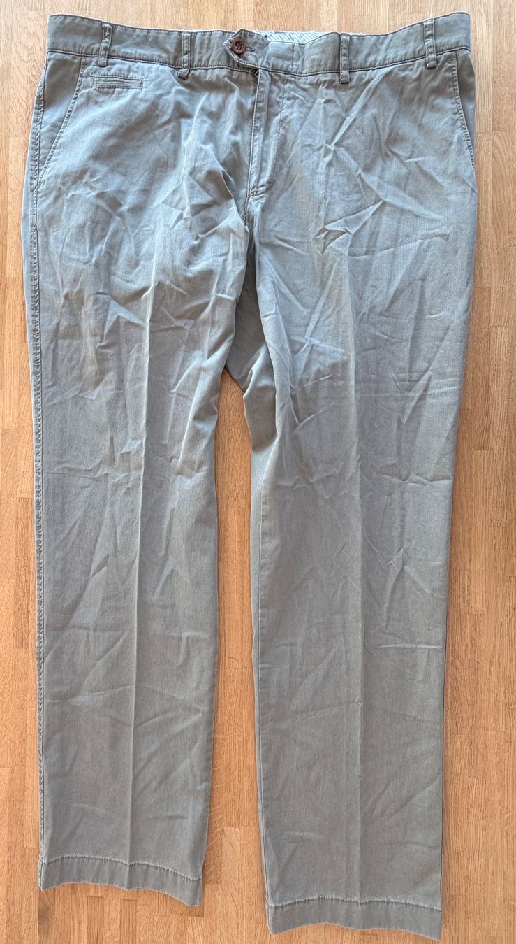 Brax Pantaloni: Hose - EUREX by BRAX Regular Cut blaugrau Gr. 58 42/32 – Usato da Winterthur venduto da Secondhand-Family