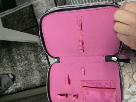 Mäppchen Pink Stifteetui Federmappe mit Reissverschluss
