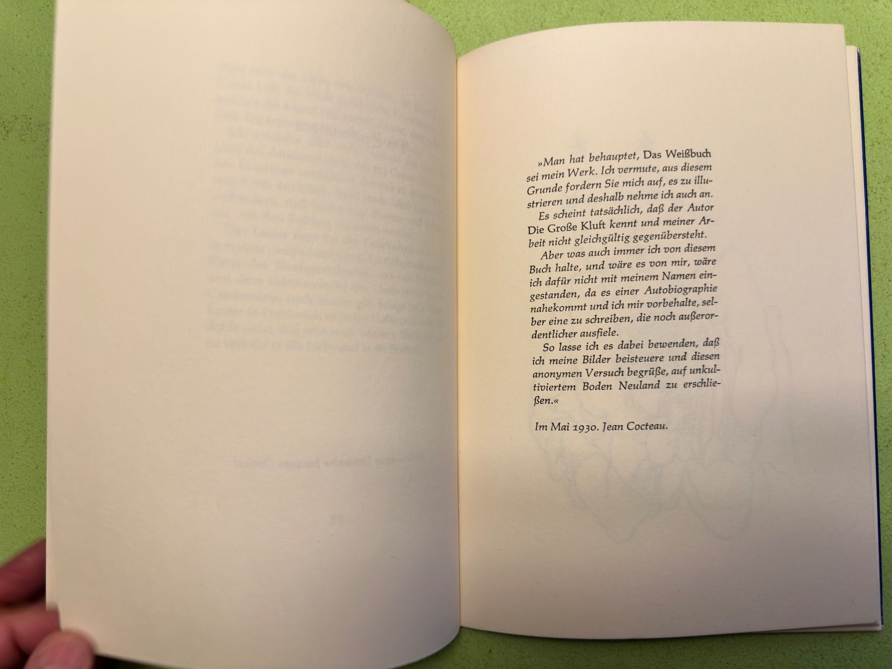 Libri: Jean Cocteau: Das Weissbuch. – Usato da Zürich venduto da allp 6