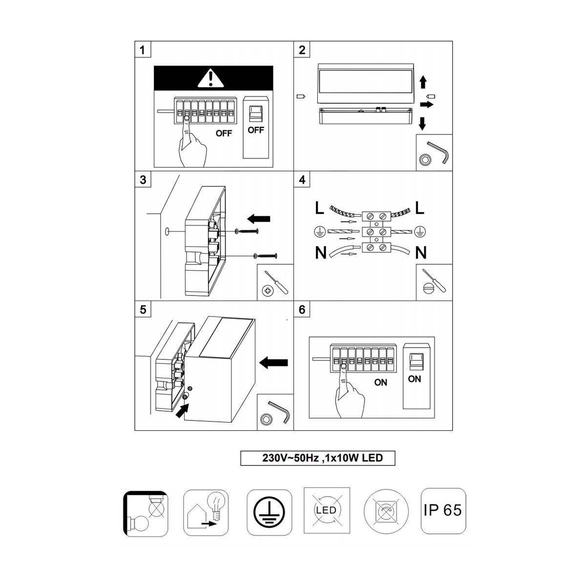 Lampade: LED Aussen Wandleuchte, OSRAM; IP65 – Nuovo (secondo la descrizione) da Kreuzlingen venduto da Smart-Light 2