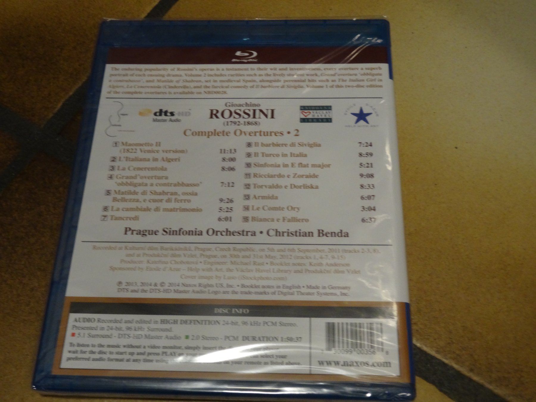 Alle DVDs: Rossini Complete Overtures 2 Blu-ray NEU – Neu und originalverpackt aus Olten von Disc-Ausverkauf 1