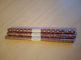 3 Rollen handgeschöpftes Papier, je 38x56cm, neu!