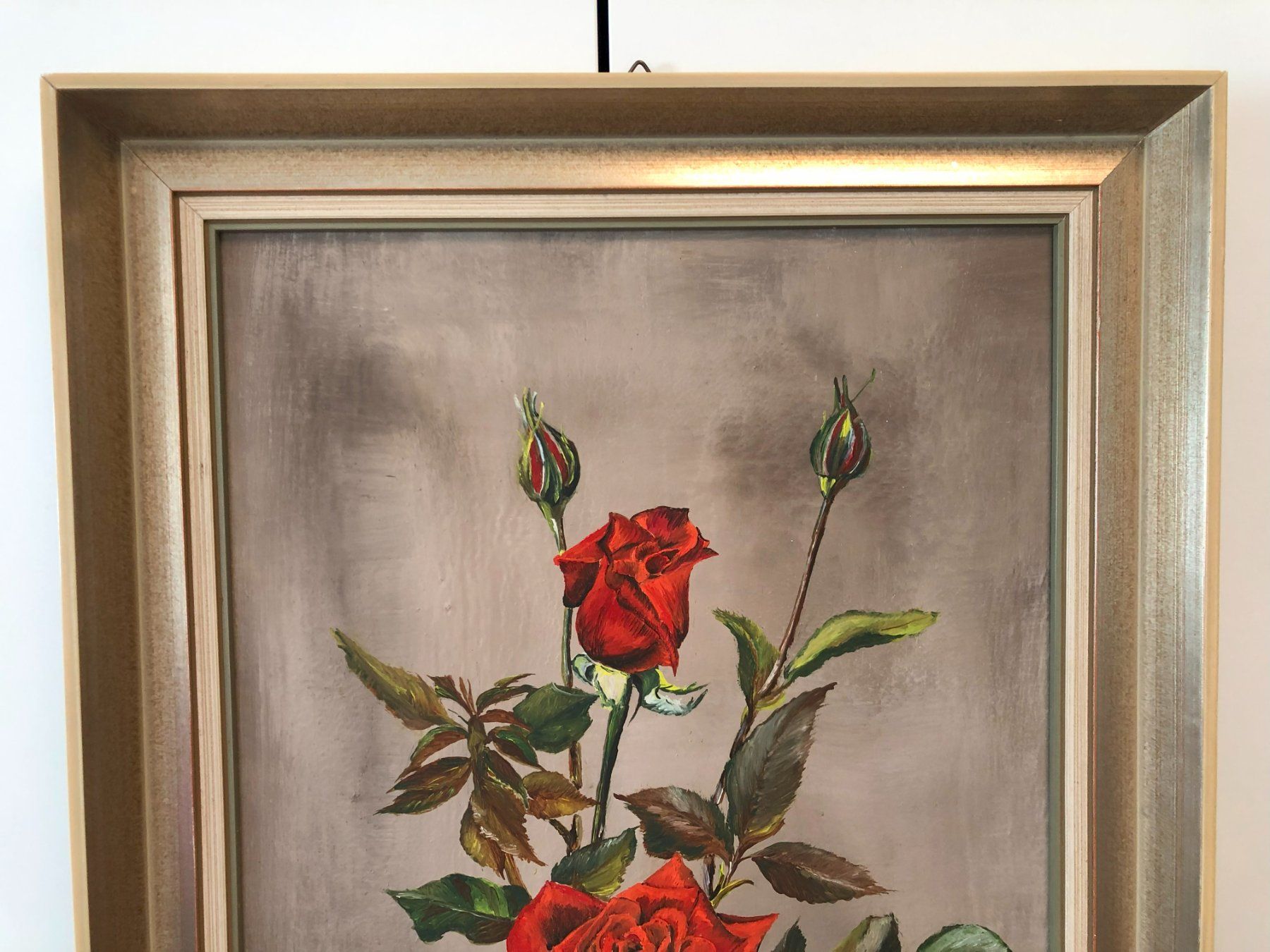 Dipinti: Öl Gemälde hübsches Rosenstillleben – Usato da Ottenbach venduto da TimelessEmotions. 4